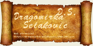 Dragomirka Selaković vizit kartica